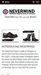 Mobile Screenshot of nevermindshoes.com